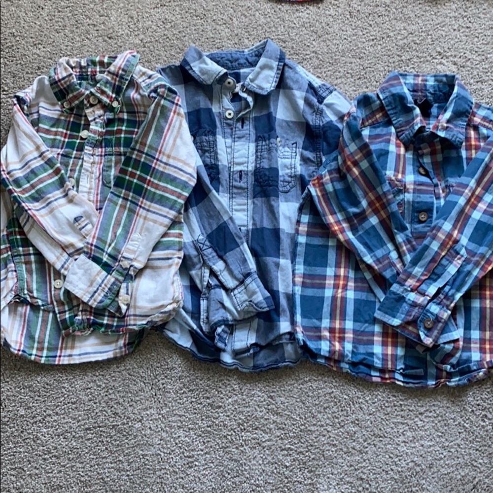 Button downs 3T (gap, travelers, tucker and rate)